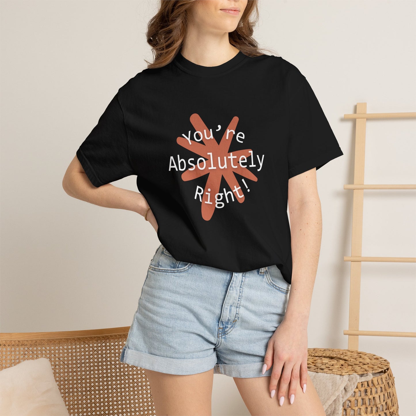 "You're Absolutely Right" Claude AI meme t-shirt