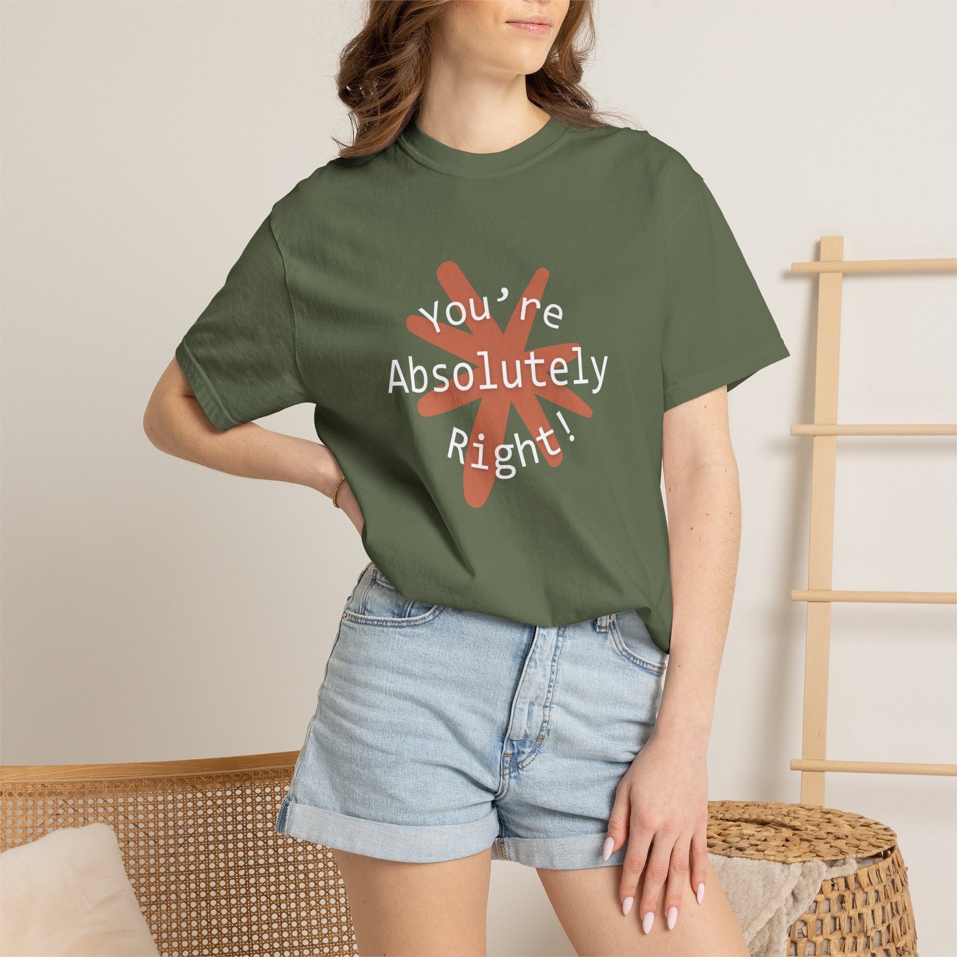 "You're Absolutely Right" Claude AI meme t-shirt