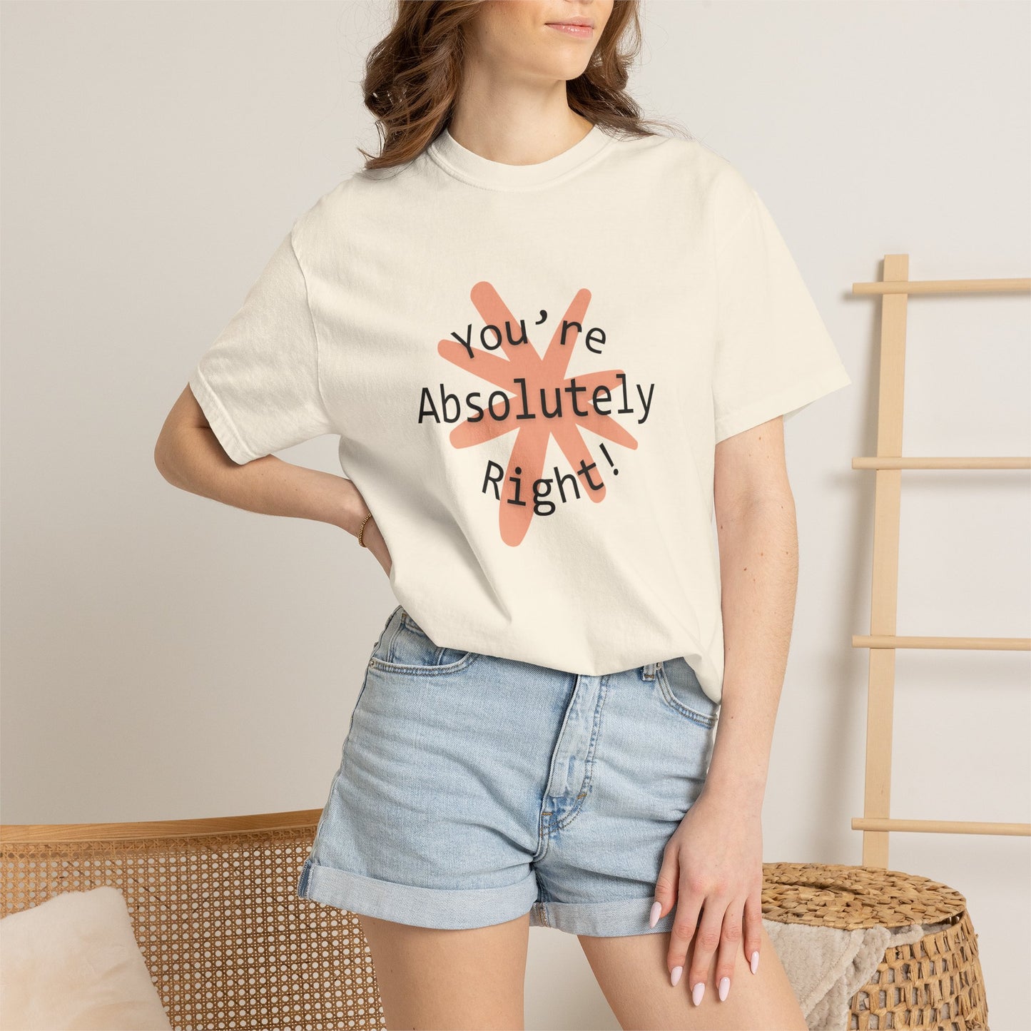 "You're Absolutely Right" Claude AI meme t-shirt