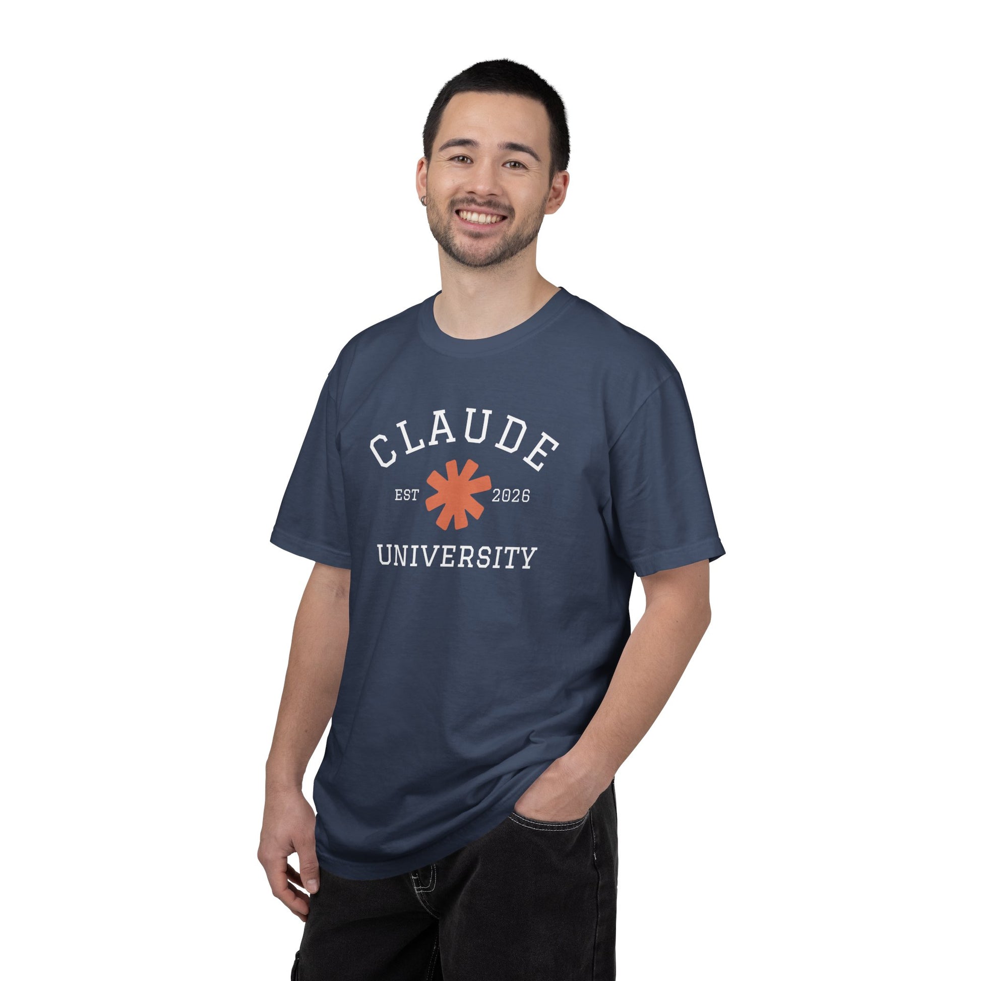"Claude University" Claude AI parody t-shirt